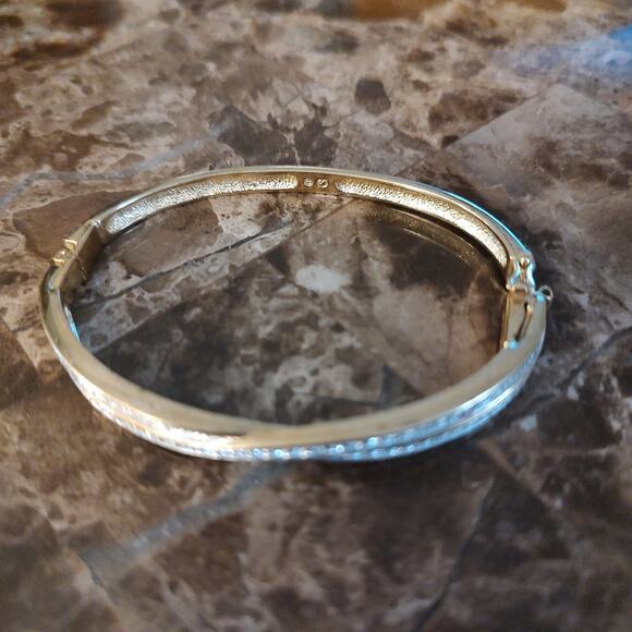 Swarovski Gold Tone Bracelet with Crystal Accents - Picture 7 of 14